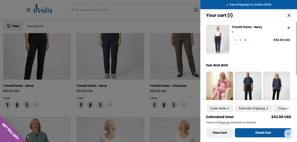 Step 2: Open your cart