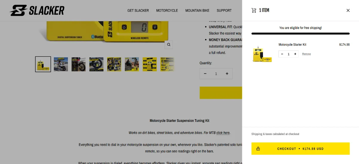 Step 2: Open your cart