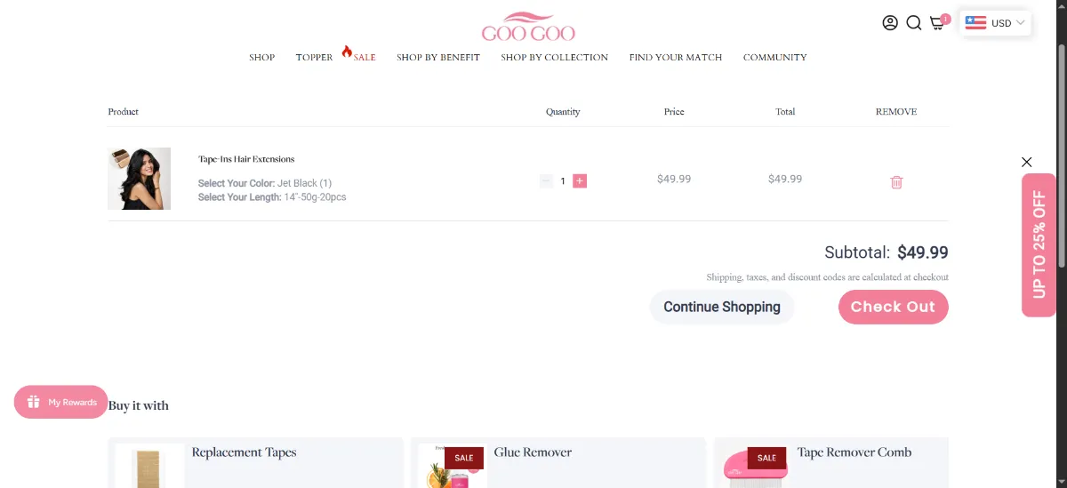 Step 2: Open your cart