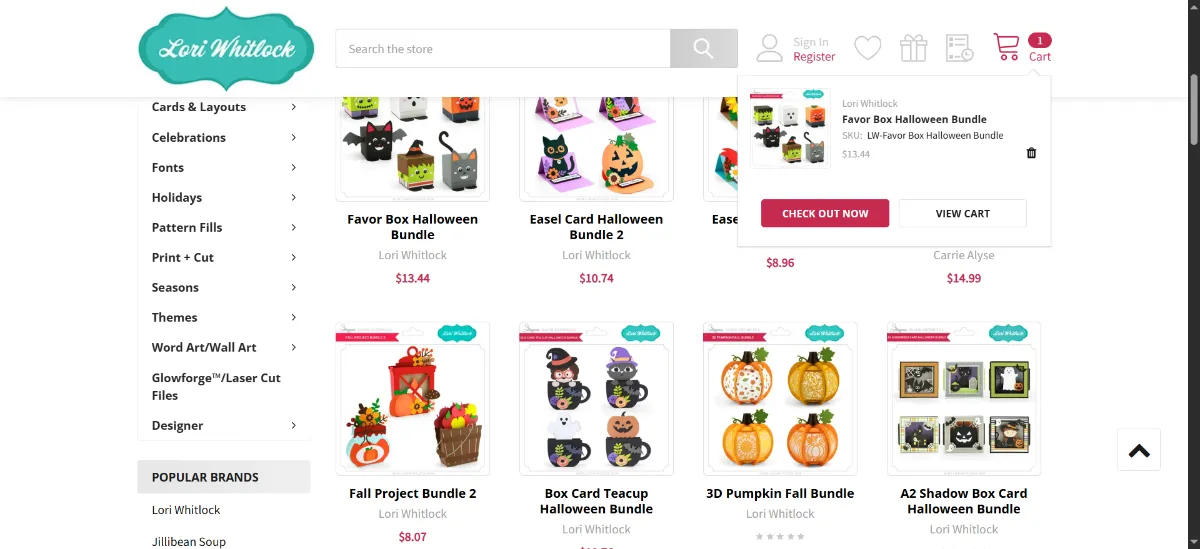 Step 2: Open your cart