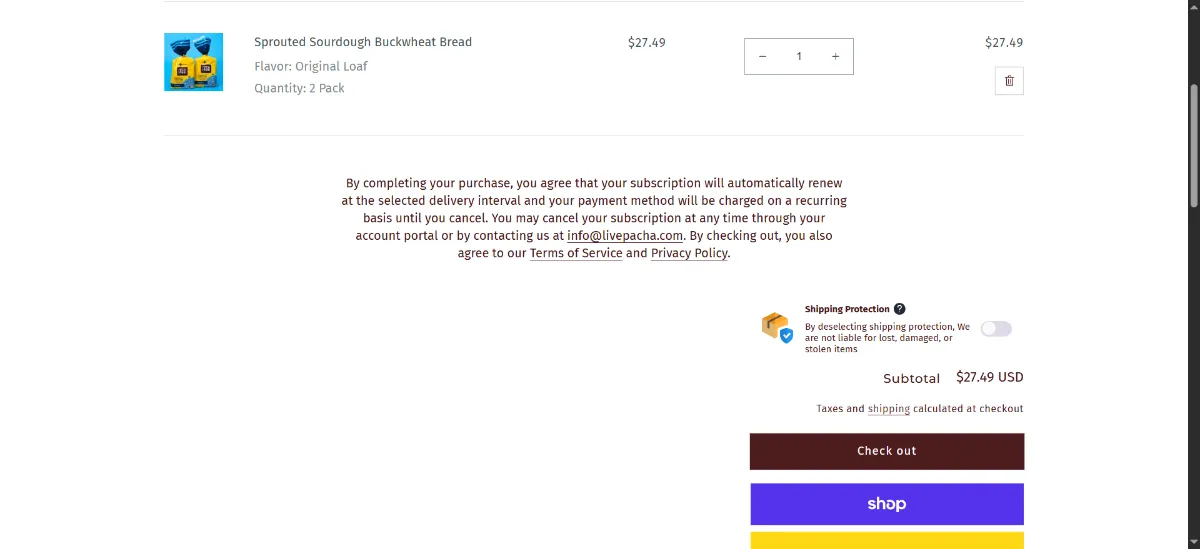 Step 2: Open your cart