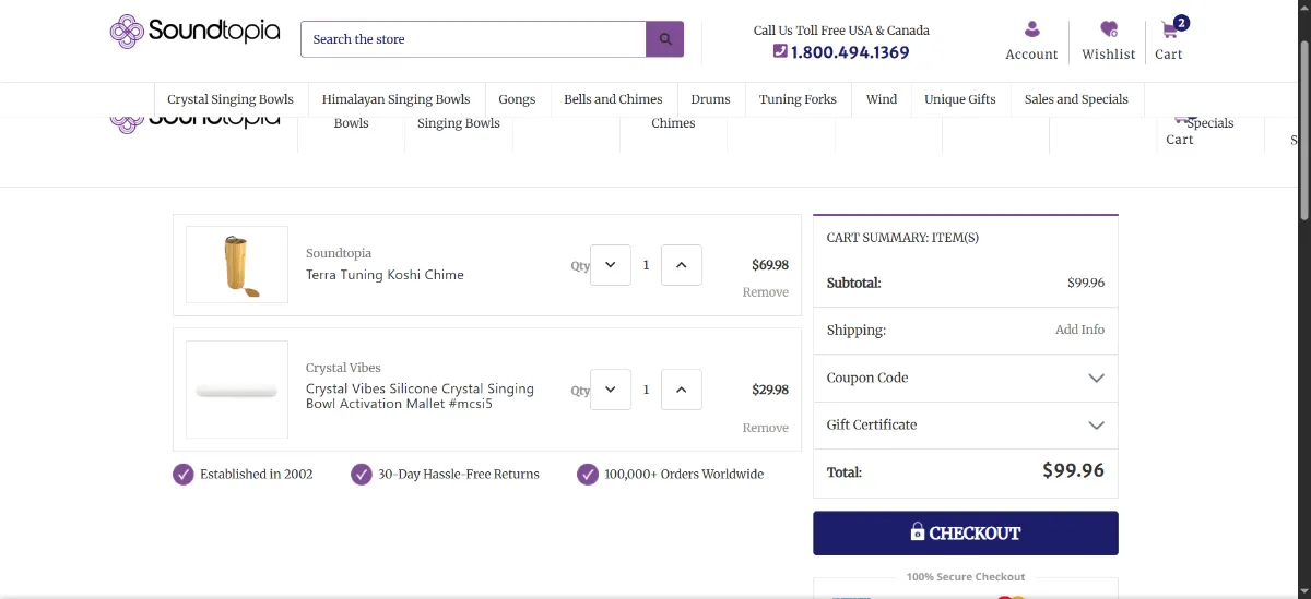 Step 2: Open your cart
