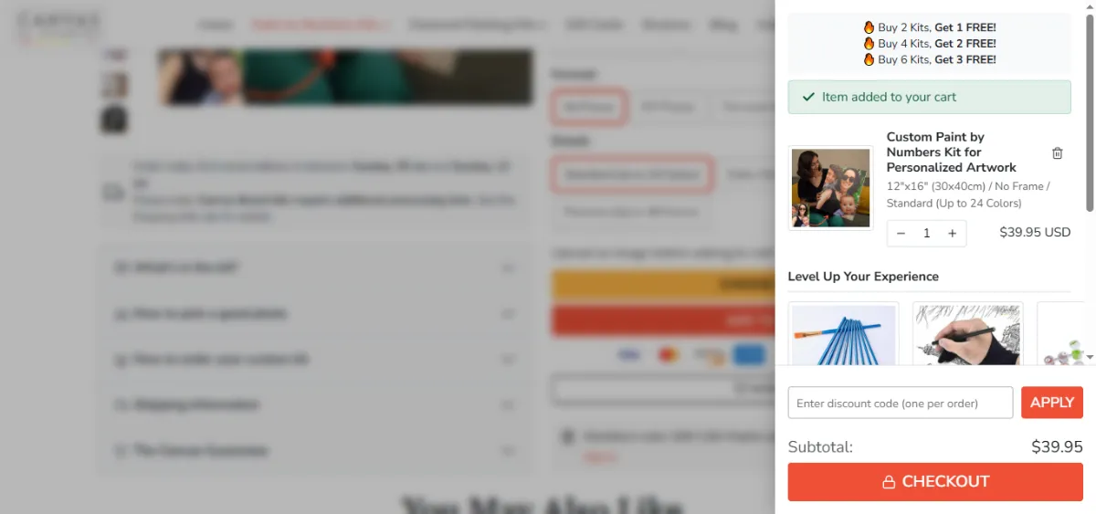 Step 2: Open your cart