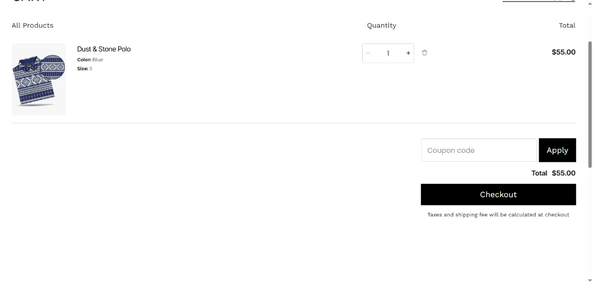 Step 2: Open your cart