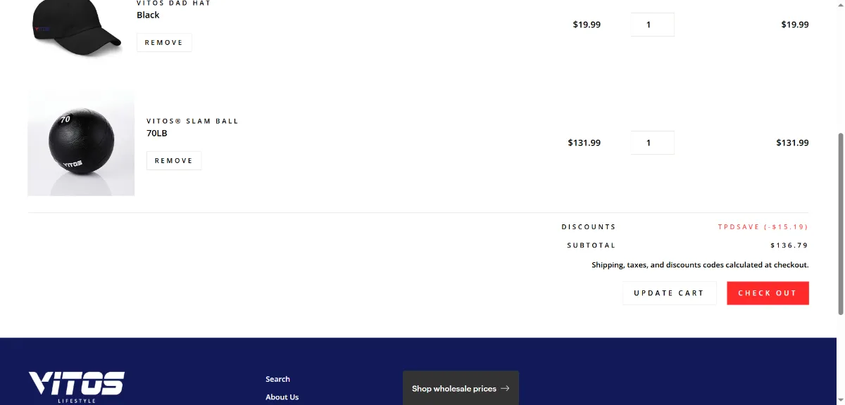 Step 2: Open your cart