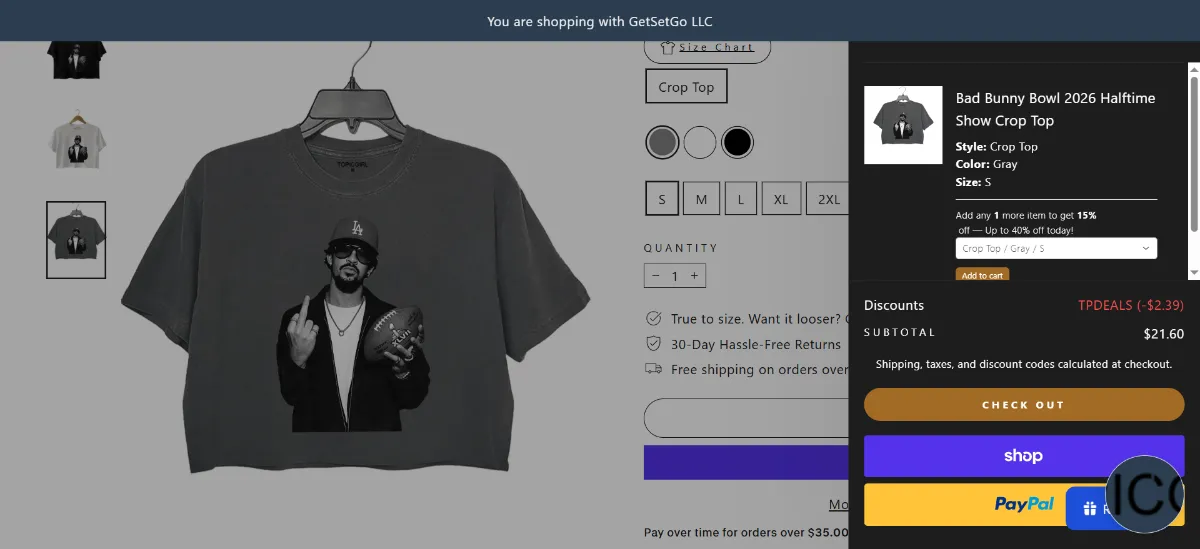 Step 2: Open your cart