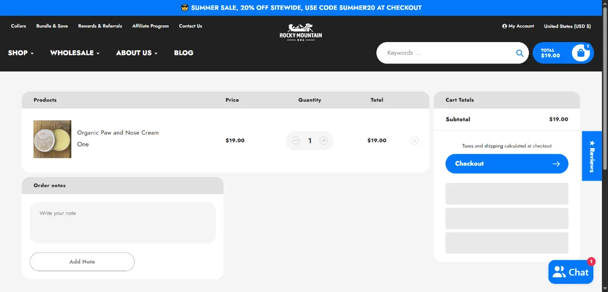 Step 2: Open your cart