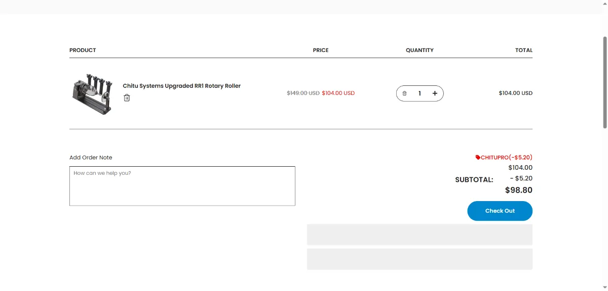 Step 2: Open your cart
