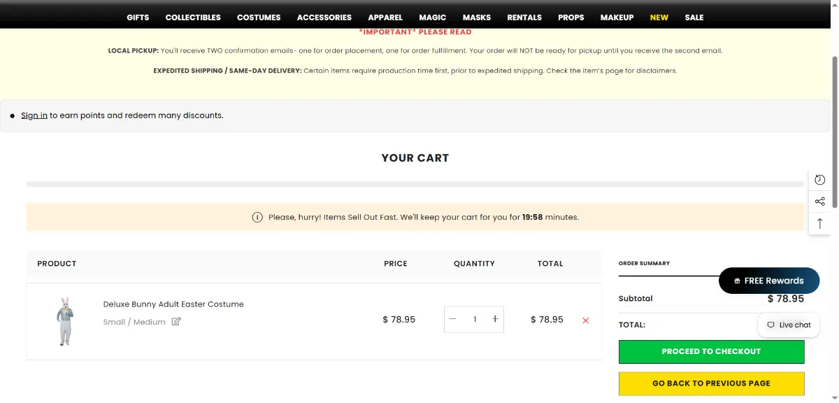 Step 2: Open your cart