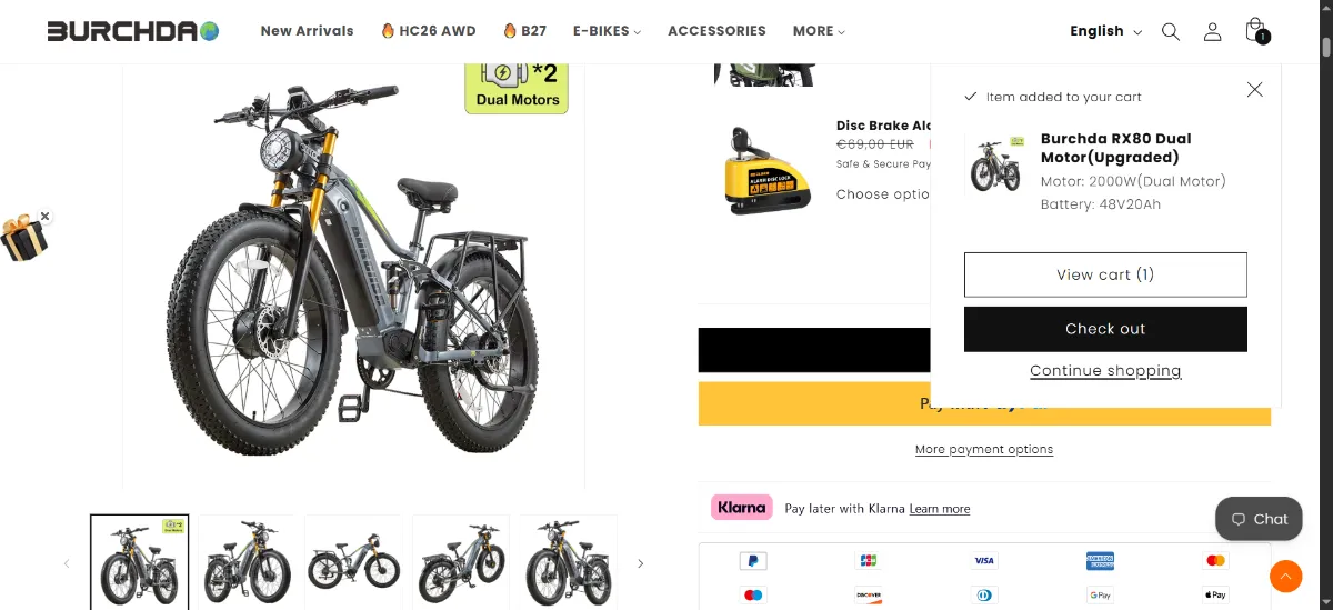 Step 2: Open your cart
