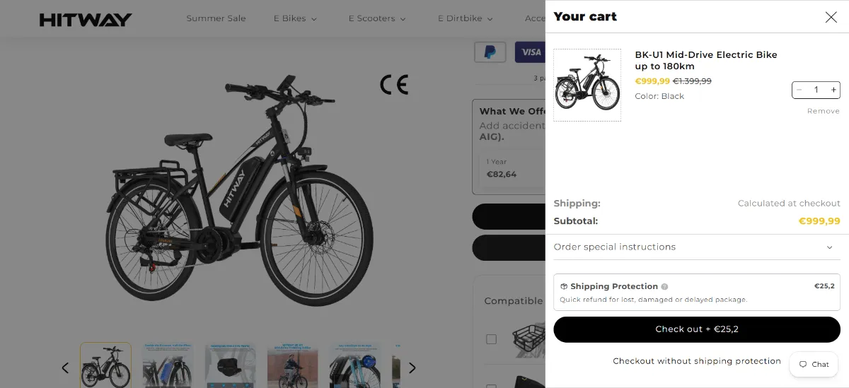 Step 2: Open your cart
