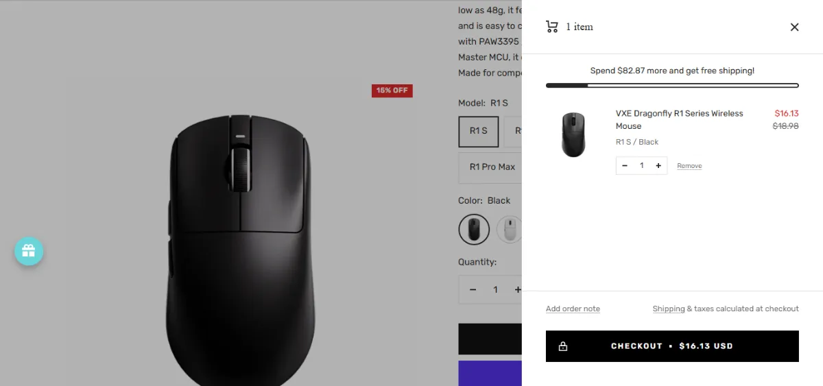 Step 2: Open your cart