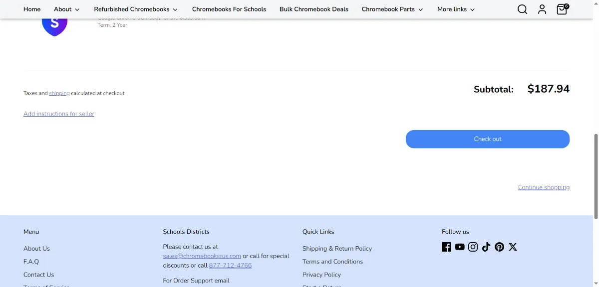 Step 2: Open your cart