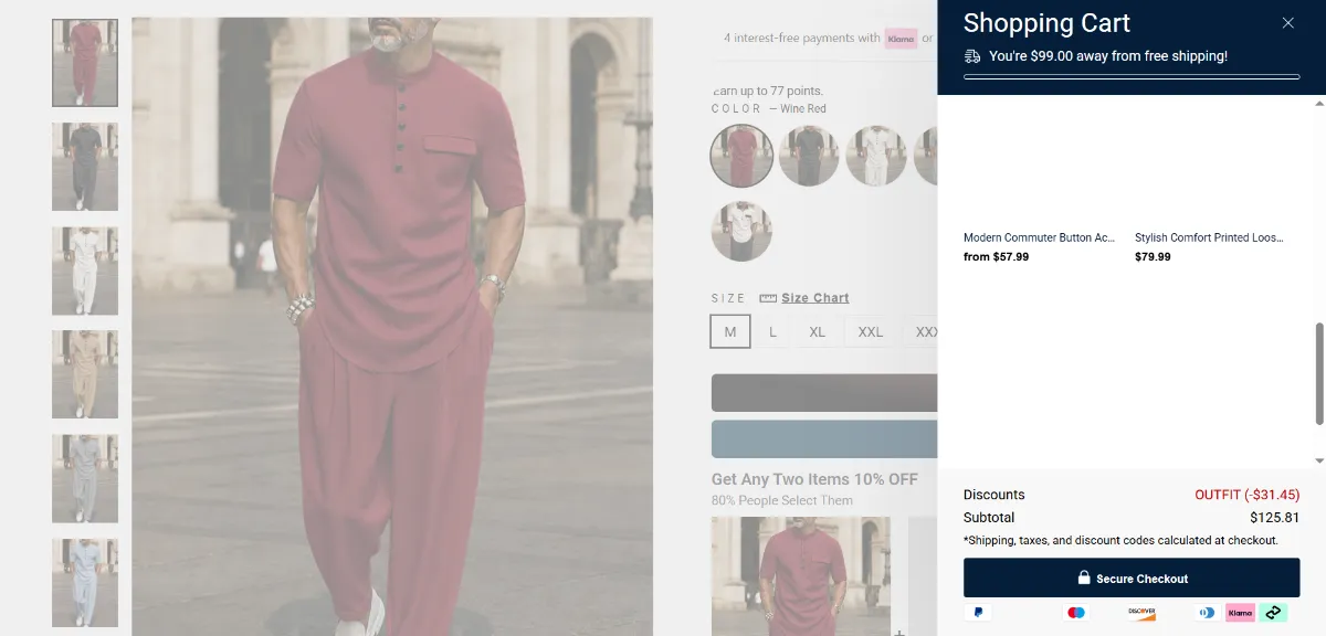 Step 2: Open your cart