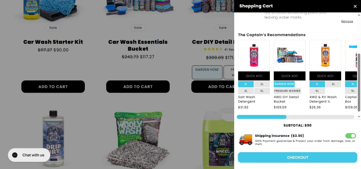 Step 2: Open your cart