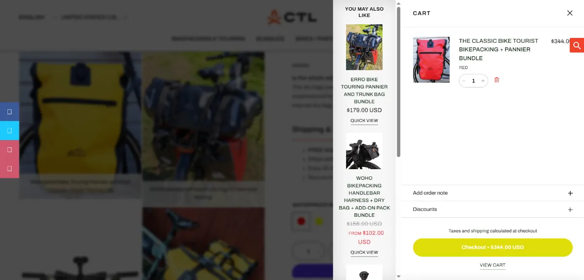 Step 2: Open your cart