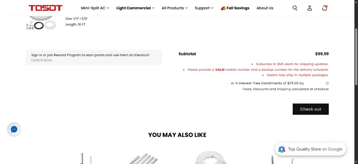 Step 2: Open your cart