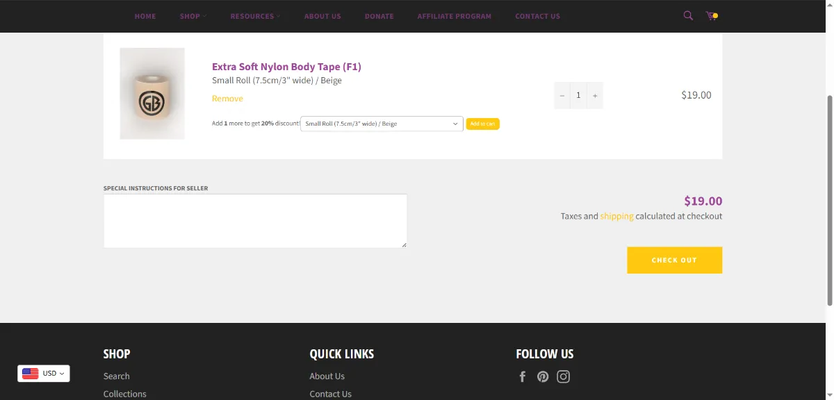 Step 2: Open your cart