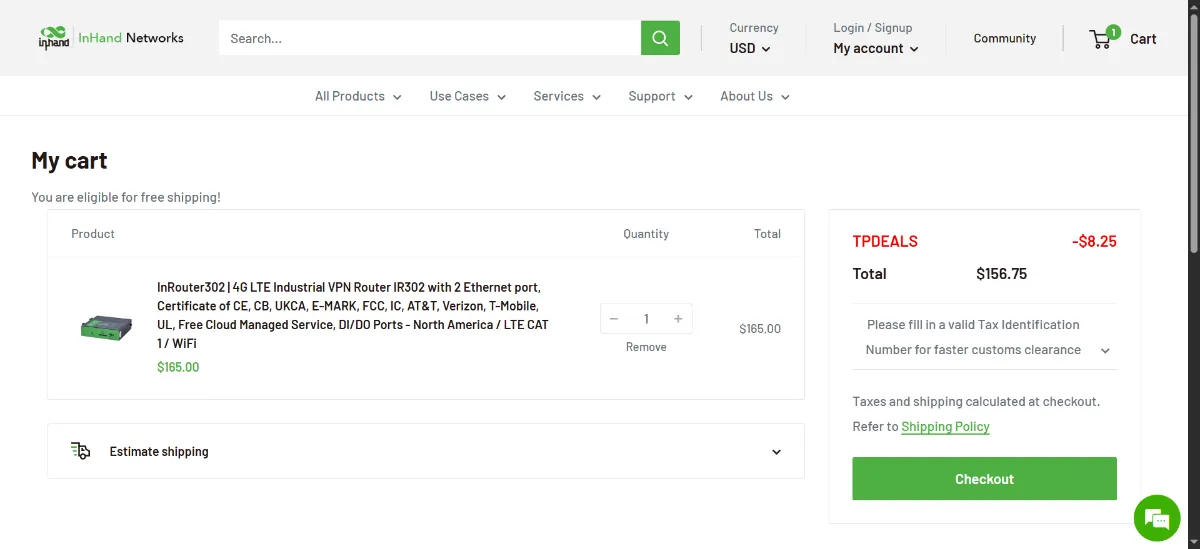 Step 2: Open your cart