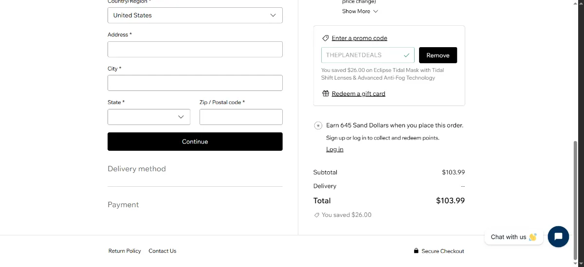Step 3: Enter THEPLANETDEALS at checkout