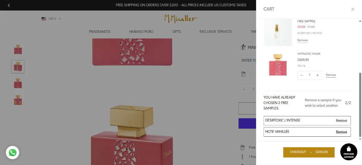 Step 2: Open your cart