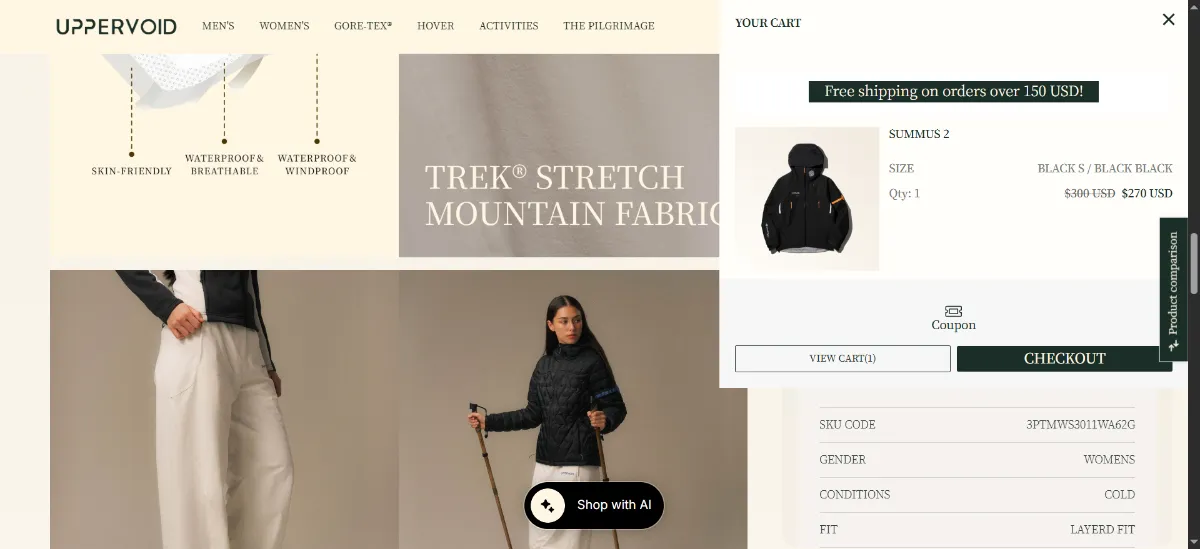Step 2: Open your cart