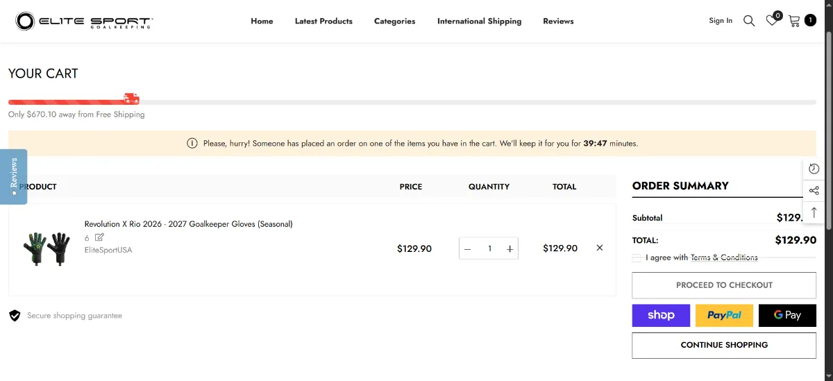 Step 2: Open your cart