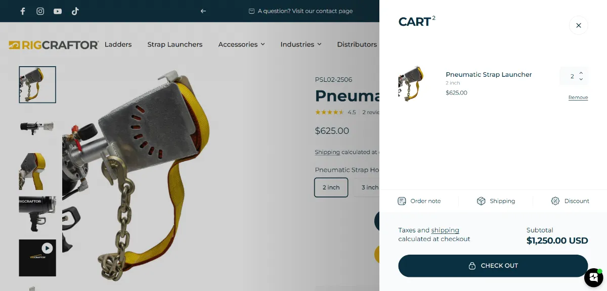 Step 2: Open your cart