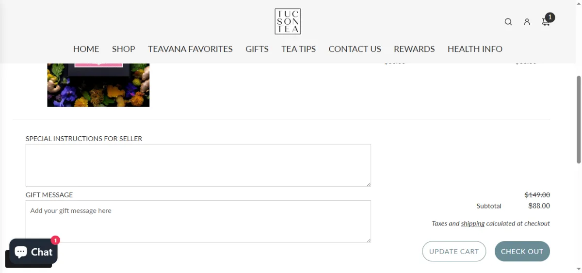 Step 2: Open your cart