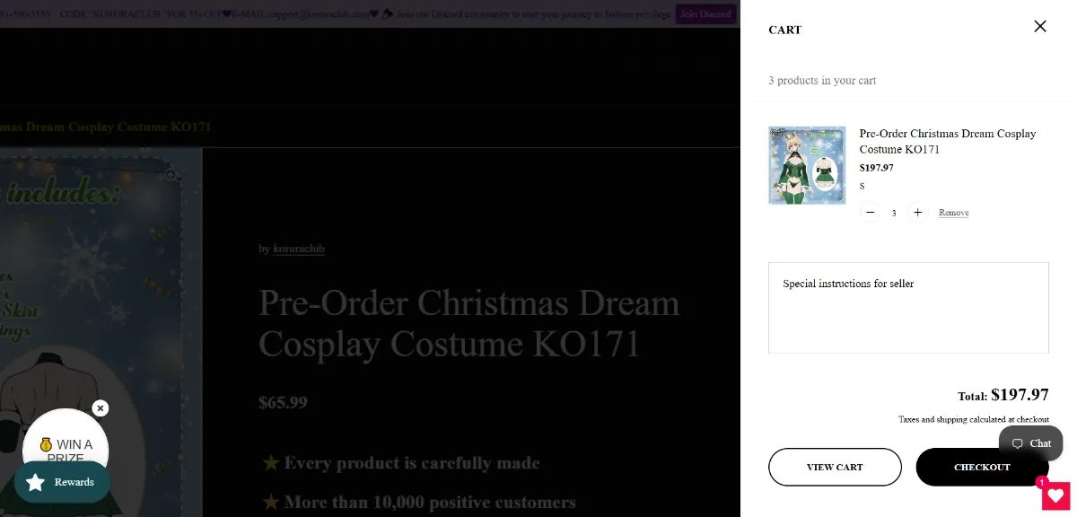 Step 2: Open your cart