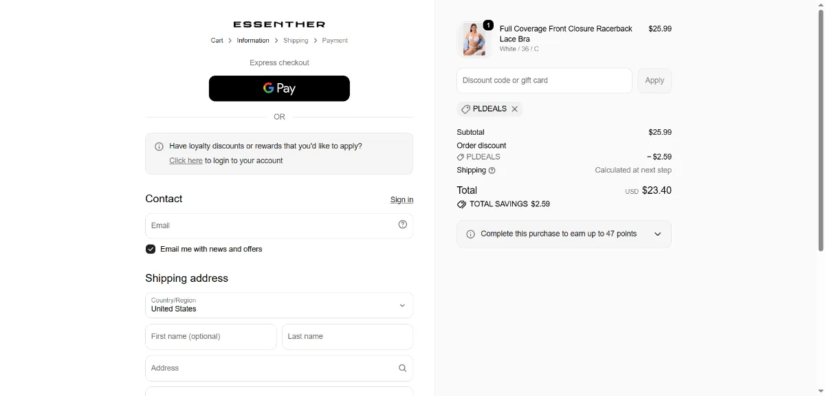 Step 3: Enter PLDEALS at checkout