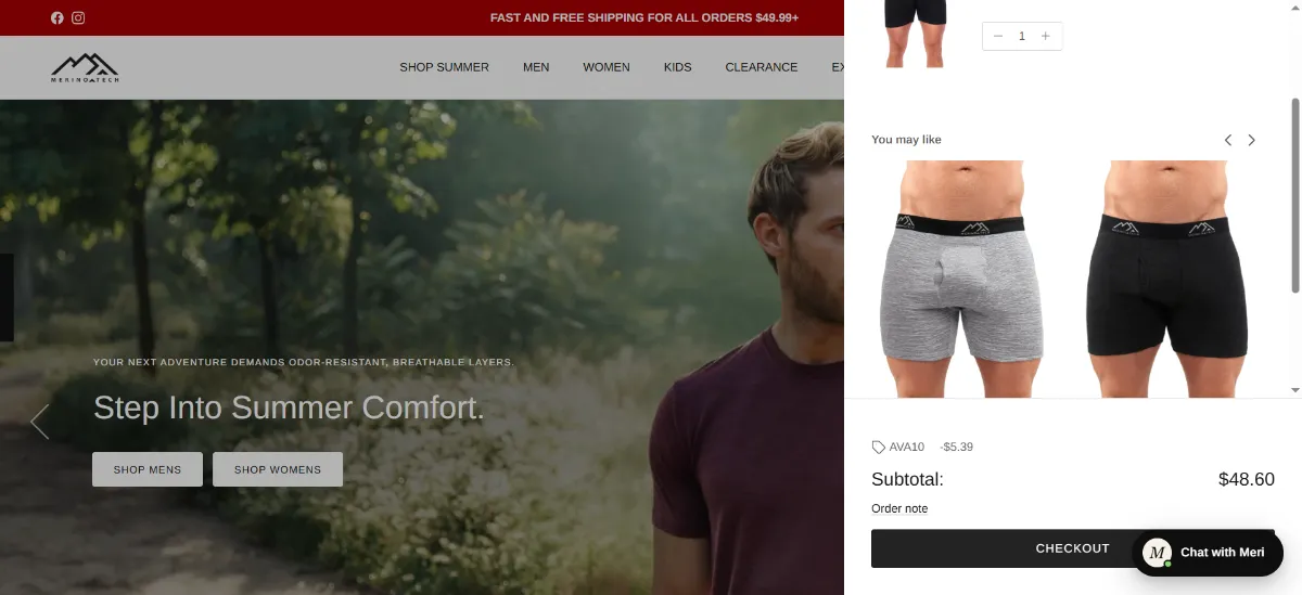 Step 2: Open your cart