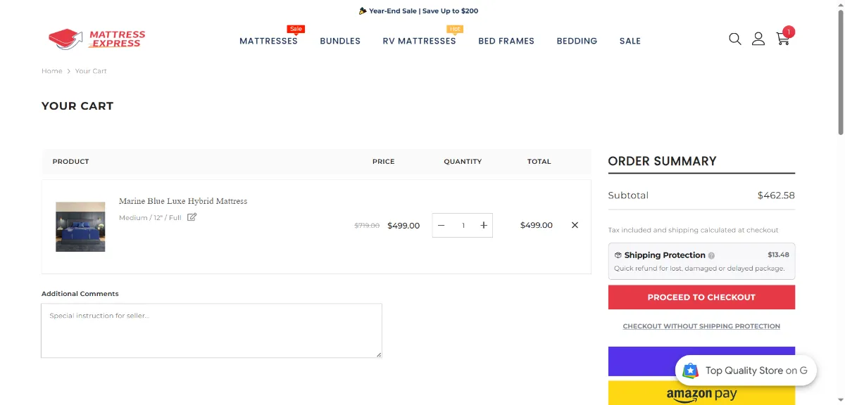 Step 2: Open your cart