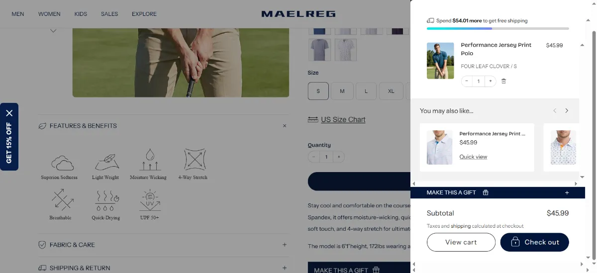 Step 2: Open your cart