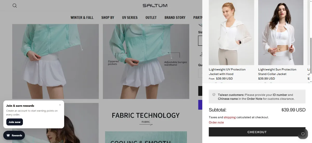 Step 2: Open your cart